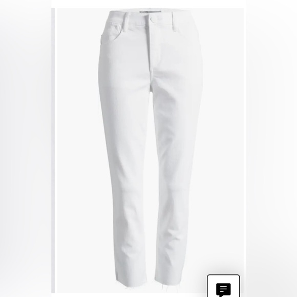 Wit & Wisdom ‘Ab'Solution Raw Hem High Waist Crop Slim Jeans. - Picture 4 of 15